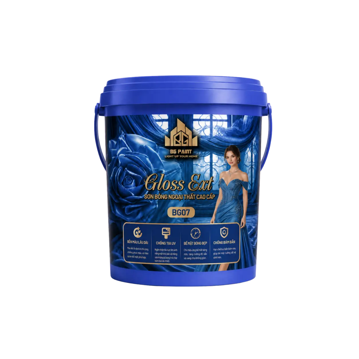 Sơn Bóng Ngoại Thất Cao Cấp Gloss Ext BG07 - BG Paint Chính Hãng