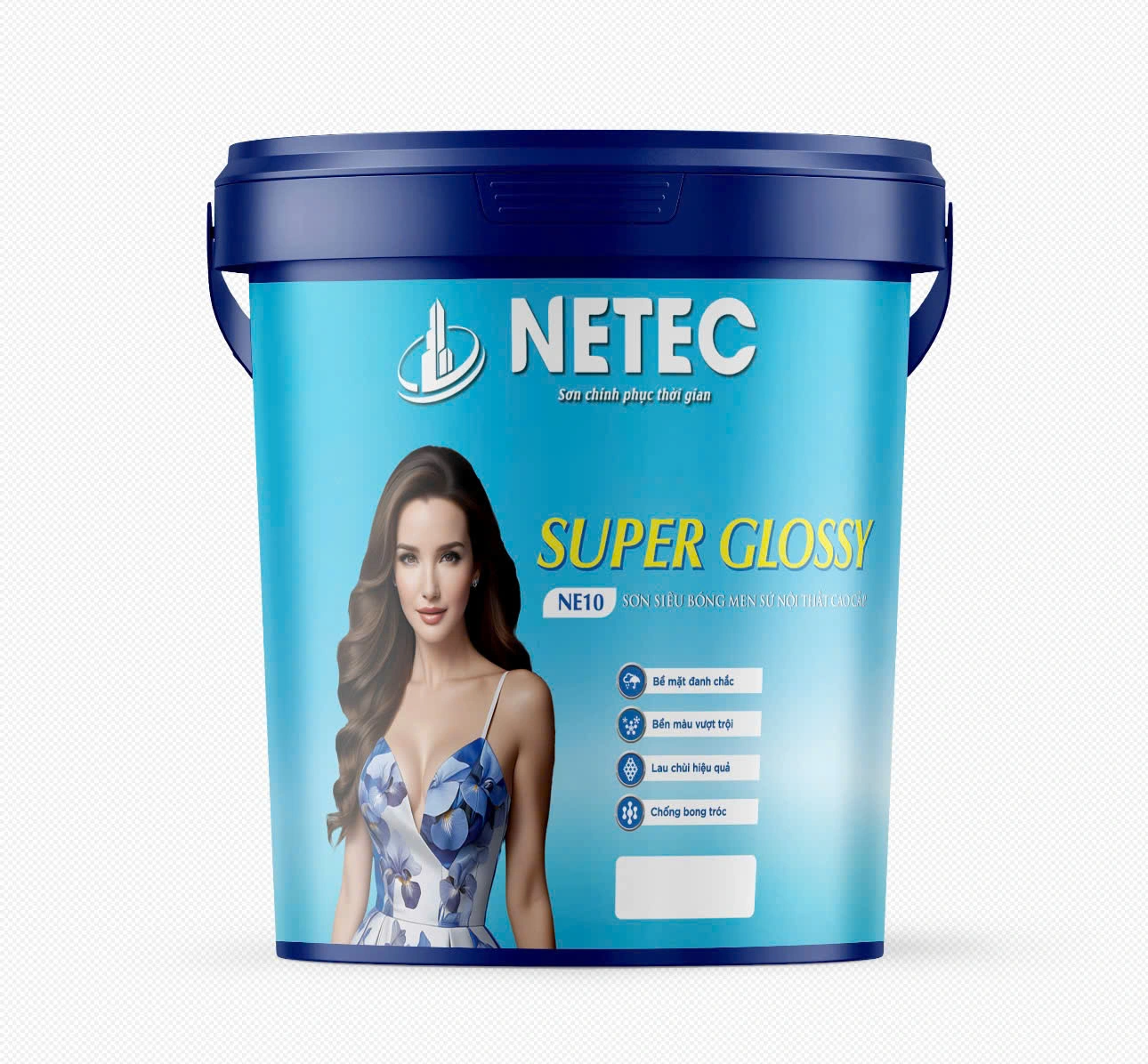 Sơn Siêu Bóng Men Sứ Nội Thất Cao Cấp Netec NE-10